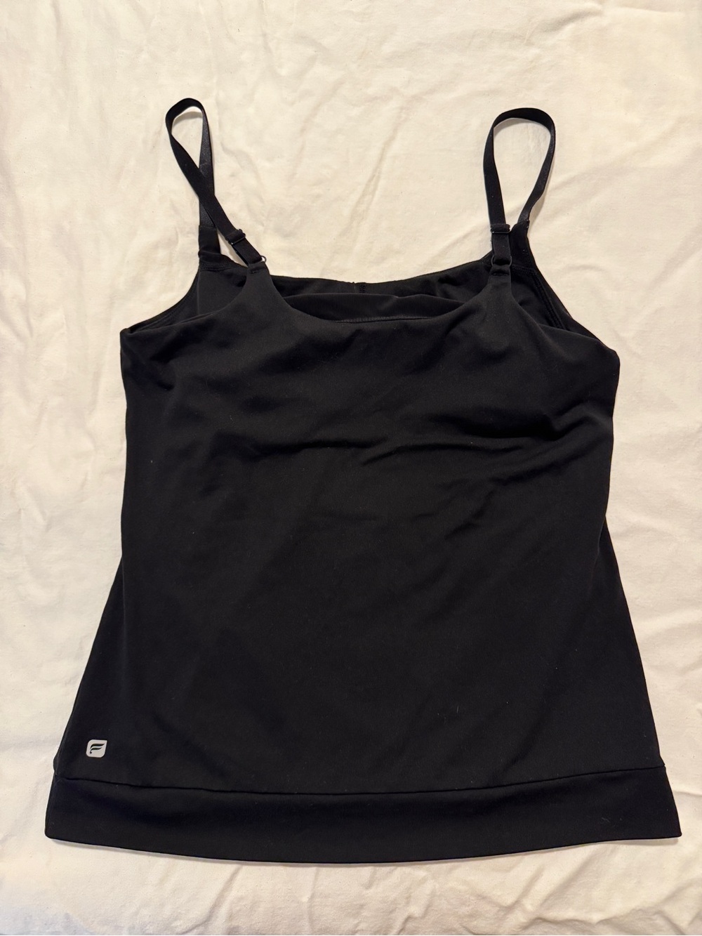 Fila Black Women's Adjustable-Strap Camisole
